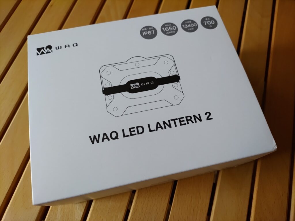 「WAQ LED LANTERN2」外箱