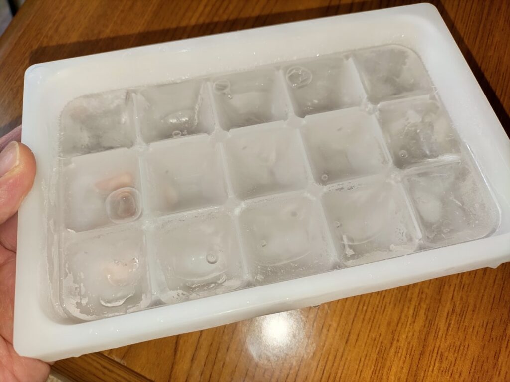 「S42」実験終了時の製氷皿